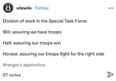 the tweet on twitter is telling people to stop talking about their work in the special task force