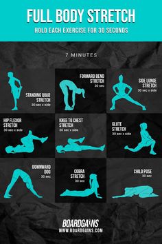 the full body stretch workout poster