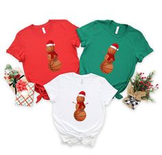 Basketball Snowman Shirt - Basketball Player Xmas Gift - Christmas Sports T-shirt - Basketball Mom Tee - Basketball Family Shirt Ordering Process for our valued customers ~ Please follow all steps to place an order. ~ Please select the shirt type and size. ~ Please select color of the shirt from drop down options. ~ If you want to purchase more than 1 , add current item to your cart and then you can click back, add more items for each shirts. ~ Once all your desired items , you can complete your Christmas Basketball Shirts, Basketball Family, Basketball Christmas, Snowman Shirt, Basketball Funny, Basketball Design, Basketball Mom, Sports T Shirt, Funny Christmas Shirts