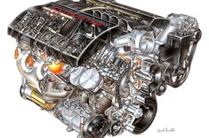 an engine is shown in this drawing