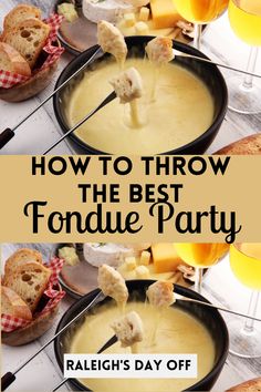 fondue party Classic Cheese Fondue, Cheese Fondue Recipe, Swiss Cheese Fondue