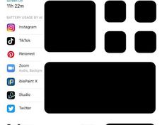 an iphone screen with several different icons on it
