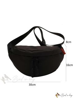 Bird in Bag - Womens New Age Canvas Black Fanny Pack with Shoulder Body Chest Bag, Casual Travel Waist Bag with Large Capacity Phone Wallet. Casual Outdoor Pouch Belt Bag, Multifunctional Large Capacity Belt Bag For Daily Use, Black Large Capacity Pouch Chest Bag, Black Pouch Chest Bag, Large Capacity Black Pouch Chest Bag, Large Capacity Pouch Belt Bag For Outdoor, Black Outdoor Chest Bag With Removable Pouch, Trendy Black Chest Bag For Outdoor, Outdoor Black Chest Bag With Removable Pouch