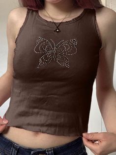 ⚡️Free Shipping 2022 Lace Trim Rhinestone Butterfly Crop Tank Top Blue S under $12.00 in Tops&Tees Online. Style: Street. Color: Pink, Brown, Blue. Fabric Content: Polyester, Cotton, Spandex. Fit Type: Slim fit. Neckline: Crew Neck. Sleeve Length: Sleeveless. ✓2022 SPRING DROPS. Check reviews and order Lace Trim Rhinestone Butterfly Crop Tank Top today. Moto Car, Printed Crop Top, Crop Tank Top, Tops Online, Brown Fabric, Fairy Grunge, Print Crop Tops, Exclusive Fashion, Pink Tank Top