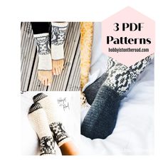 Instantly downloadable 3 crochet patterns for Baltic Winds Socks - Slouchy, Snug and Yoga.  Crochet these warm and cozy Baltic Winds Socks for yourself or a loved one! You are getting three instantly downloadable PDF pattern documents for ethnic Lithuanian style Baltic Winds Socks (Slouchy, Snug and Yoga) patterns with Step-by-step How-to instructions, charts, close-up process photos and supporting videos.  Each document also includes a very detailed tutorial for those who have never crocheted i Crochet Yoga Socks, Yoga Socks Pattern, Non-slip Comfortable Yoga Socks, Cushion Cover Pattern, Crochet Socks Pattern, Yoga Socks, Soft Sock, Crochet Fingerless Gloves, Crochet Socks