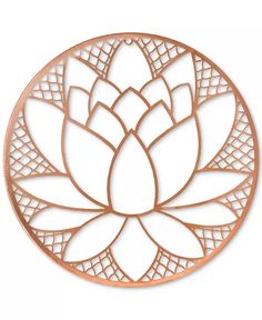 a rose cut out in the shape of a circle with an intricate design on it