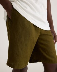 Introducing our premium 100% European Linen Shorts, made from the highest quality linen and sustainably sourced from Europe. Designed for the modern man who wants to look stylish while staying cool and comfortable, these shorts are perfect for any occasion, from a casual day out to a formal event. Crafted from the finest European linen, they are breathable and lightweight, making them perfect for warm weather. The linen fabric is also highly durable, ensuring that these shorts will last for many Linen Bermuda Shorts With Built-in Shorts And Relaxed Fit, Relaxed Fit Linen Shorts For Vacation, Relaxed Linen Shorts For Vacation, Relaxed Linen Shorts For Summer, Casual Linen Relaxed Fit Shorts, Relaxed Fit Linen Bermuda Shorts, Linen Bermuda Shorts For Loungewear, Bermuda Linen Shorts For Loungewear, Relaxed Fit Linen Bermuda Shorts With Built-in Shorts