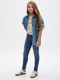 Gap Stretch Denim Bottoms, Stretch Denim Bottoms By Gap, Concert Hairstyles, Gap Outfits, Preteen Fashion, Keds Style, Girls Fall, Spelling Bee, Girls Fall Outfits