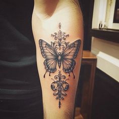 Butterfly Tattoo On Arm Tattoo Master Files Tattoo For Your Mom, Butterfly Tattoo On Arm, Heart Tat, Arm Tattoos Drawing, Butterfly Tattoos On Arm, Earthy Tattoos, Tattoo On Arm, Sick Tattoo, Tattoos For Women Flowers