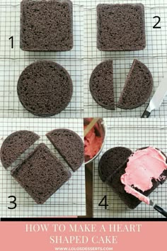 how to make a heart shaped cake with chocolate and strawberry icing for valentine's day