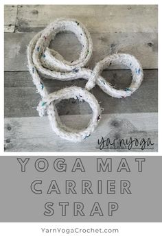 the yoga mat carrier strap is made from rope