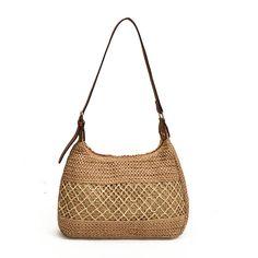 UAKISS - Straw Crossbody Bags for Women 2024 Korean Fashion Summer Shoulder Bags Lady Handbags and Purses Weave Beach Bag SIZE: (Upper Width)27cm * (Lower Width)33cm * (Height)26cm * (Thickness)9cm Shoulder Belt Length:64cm Travel Satchel Shoulder Bag, Travel Hobo Bag With Adjustable Strap, Large Capacity Hobo Shoulder Bag For Travel, Travel Hobo Bag With Large Capacity, Travel Baguette Shoulder Bag With Top Handle, Vacation Crossbody Bag With Top Carry Handle, Travel Shoulder Baguette Bag With Top Carry Handle, Trendy Hobo Bag With Single Shoulder Strap For Travel, Trendy Travel Hobo Bag With Single Shoulder Strap