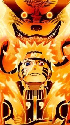 an image of a tiger and demon with fire coming out of their eyes in the background