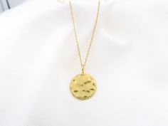 "✦ REALLY HANDMADE HIGH QUALITY // FULLY DESIGNED AND MADE IN PARIS 15 mm 18K Solid Gold * Rainbow Necklace * High Quality metal Necklace *  Rainbow Pendant  *  woman's gift  *  Valentines Day Gift 👉 GP is : 18K gold plated over silver 925 (vermeil) 5 Micron is the highest degree of plated (rose or yellow) 👉Solid 18K: high quality recycled solid gold metal 18K 👉Sterling silver 925 recycled This necklace is a true work of art. The hammered texture of the 18k solid gold pendant gives it a uniqu Everyday Hammered Round Disc Coin Necklace, Hammered Yellow Gold Round Disc Necklaces, Hammered Yellow Gold Coin Necklace, Gold Textured Jewelry For Gifts, Yellow Gold Hammered Round Disc Necklace, Hammered Yellow Gold Round Coin Necklace, Hammered Yellow Gold Round Disc Necklace, Textured Round Jewelry For Gifts, Textured Gold Jewelry For Gifts