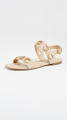 Larroude Milan Flat Sandals | Shopbop Summer Sandals With Gold-tone Hardware And Ankle Strap, Summer Ankle Strap Sandals With Gold-tone Hardware, Summer Sandals With Ankle Strap And Gold-tone Hardware, Summer Leather Sandals With Gold-tone Hardware, Leather Sandals With Gold-tone Hardware For Summer, Leather Sandals With Gold-tone Hardware, Spring Sandals With Gold-tone Hardware And Single Toe Strap, Spring Sandals With Single Toe Strap And Gold-tone Hardware, Spring Sandals With Gold-tone Hardware And Round Toe