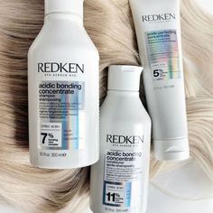 Redken’s Most Concentrated All-In-One Formula For Strength Repair For All Types Of Damaged Hair. This Luxurious Sulfate-Free Conditioner Provides Ultimate Strength Repair, Intense Conditioning And Color Fade Protection. 56% Less Breakage* 82% Less Visible Split Ends** 11x Smoother Hair** Ph Balancing For All Hair Types & Textures Ultimate Repair, Intense Conditioning & Color Fade Protection Contains Citric Acid, Alpha Hydroxy Acid, Which Reinforced Weakened Bonds Redken's Acidic Perfecting Conce Best Scented Shampoo And Conditioner, Redken Acidic Bonding Before And After, Redken Bonding, Redken Shampoo And Conditioner, Redken Products, Redken Acidic Bonding Concentrate, Redken Acidic Bonding, Acidic Bonding Concentrate, Redken Shampoo