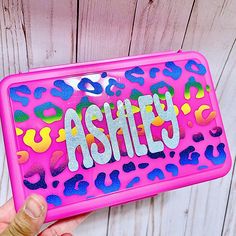 Keep your child's school supplies organized and stylish with our personalized pencil boxes! These durable boxes can be customized with your child's name, favorite colors, and designs, making them a unique and practical addition to their school gear. Ideal for storing pencils, erasers, and other small items, our personalized pencil boxes are perfect for kids who love to express their individuality. Whether for school, home, or travel, these custom pencil boxes are a fun and functional gift that your child will adore! Add a splash of color and a touch of nostalgia to your child's school supplies with our personalized plastic pencil boxes, adorned with fun rainbow shimmer leopard print permanent vinyl and glitter. These vibrant and durable boxes are designed to stand out, ensuring your child' Playful Rectangular Stationery For Back To School, Fun Rectangular School Pencil Case, Fun Pink Pencil Case For School, Pink Craft Supplies For Back To School, Educational Pink Pencil Case, Personalized Multicolor Craft Supplies For Back To School, Pink Craft Supplies For End Of School Year Gift, Playful Rectangular Craft Supplies For Back To School, Rectangular Pencil Case Gift For End Of School Year