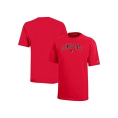 Help your kiddo show their Illinois State Redbirds pride with this Arch Over Logo T-Shirt from Champion. This comfortable and breathable tee is made from jersey cotton and features a classic crew neck for a timeless look. The stacked team name and logo printed on the front make it clear where your young Illinois State Redbirds fan's allegiance lies on game day.Help your kiddo show their Illinois State Redbirds pride with this Arch Over Logo T-Shirt from Champion. This comfortable and breathable Illinois State, Team Name, Team Names, Logo T Shirt, Game Day, Tshirt Logo, Boy's Clothing, Illinois, Arch