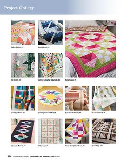 an article in the quilter's journal features pictures of quilts