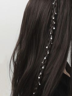 Hair Rings, Aesthetic Hair, Prom Hair, Dark Hair, Pretty Hairstyles, Hair Jewelry, Hair Looks, Healthy Hair, Cute Hairstyles