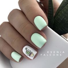 Trendy Nails 2020 Summer, Nail Design Inspiration, Summer Acrylic Nails, Short Acrylic Nails Designs, Pastel Nails, Short Acrylic Nails, Nail Arts, Best Acrylic Nails, Cute Acrylic Nails