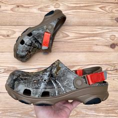 Brand New Crocs Realtree Edge All-Terrain Clog Color: Walnut Camo Men’s Size 5 / Women’s Size 7 Men’s Size 6 / Women’s Size 8 Men’s Size 7 / Women’s Size 9 Men’s Size 8 / Women’s Size 10 Men’s Size 13 Casual Brown Clogs For Outdoor Activities, Comfortable Brown Clogs For Outdoor, Brown Round Toe Clogs For Outdoor Activities, Brown Casual Clogs For Outdoor, Casual Brown Clogs For Outdoor, Brown Non-slip Clogs For Outdoor, Outdoor Non-slip Brown Clogs, New Crocs, Shoes Crocs