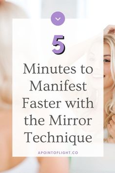 5 minutes to manifest faster with the mirror technique Manifest Anything, Manifestation Journal, How To Manifest, Relationships Love, Make More Money, Journal Prompts, The Mirror