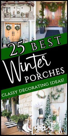 25 best winter porches classy decorating ideas for the front door and entry