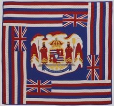 a quilt with the flag of british virgin islands