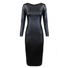 Season:Winter,Fall,Autumn; Fabric:Faux Leather; Sleeve Length:Long Sleeve; Look After Me:Hand wash,Machine wash; Gender:Women's; Style:Sexy,Stylish; Elasticity:Micro-elastic; Occasion:Outdoor,Vacation,Winter Dress,Fall Dress; Fit Type:Slim; Dresses Type:Bodycon,Sheath Dress; Pattern:Pure Color; Design:Ruched; Neckline:Crew Neck; Front page:FF; Listing Date:06/24/2022; Production mode:External procurement; 2023 Trends:2023; Bust:; Length:; Dress Length Type:Mini Dress Lace Up Leather Skirt, Leather Skirt Summer, Woman Winter Outfits, Black Faux Leather Skirt, Black Leather Pencil Skirt, Faux Leather Midi Skirt, Tight Mini Dress, Midi Pencil Skirt, Office Dresses For Women