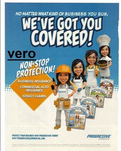 an advertisement for vero non - stop protection, featuring three women in white aprons