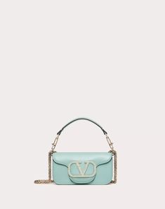 Locò Small Shoulder Bag With Jewel Logo for Woman Logo Woman, Jewel Logo, Valentino Handbags, Studded Sneakers, Oxford Boots, Morning Dew, Bags Logo, Valentino Bags, Designer Shoulder Bags