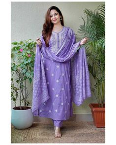 #eBay #eBayStore #eBaySeller #Pakistani #WinterSummerAndSpring #Handmade #SalwarKameez #India #EmbroideryWork #RoundNeck #Purple #Women #YesFullyStitched #Cotton Beautiful Dupatta, Trendy Kurti, Indian Salwar Suit, Readymade Salwar Kameez, Saree Bollywood, Embroidered Kurti, Patiala Salwar, Kurtis With Pants, Designer Kurtis