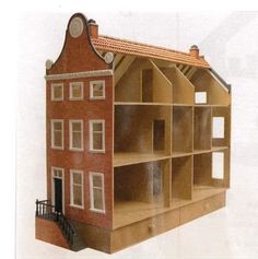 a paper model of a house made out of cardboard