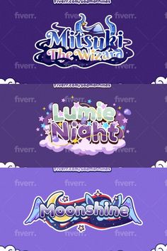 I will design a vtuber logo or streamer Nail Logos Ideas, Logo Ideas Design, Vtuber Logo, Watermark Ideas, Mises En Page Design Graphique, Graphic Design Portfolio Inspiration, Logo Illustration Design, Typographic Logo Design, Watermark Design