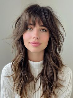 38 Best Long Shag Haircut Ideas: A 2024 Style Guide Choppy Long Bob Hairstyles With Bangs, Medium Length Shag Haircuts With Bangs Curly, Curtain Shag Bangs, Shag Hair Medium Length, 70s Fringe Bangs Long Hair, Medium Length Haircut With Layers And Curtain Bangs Thick Hair, Long Layered Shag Haircut Curtain Bangs, Shag Hair Curtain Bangs, Modern Shag Curtain Bangs