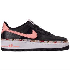 Nike Air Force 1 Vintage Floral Rare/ Very Limited From 2019, Not Many Left On The Market In This Size. Grab These Super Adorable Unique Kicks While You Can! New With Box 100% Authentic Fast Shipping Firm Price Size: 6.5y = Women’s: 8 (Size Listed Converted To Women’s Size) Nike’s Air Force 1 Gets A Stylish Makeover With The Vintage Floral Edition. This Sneaker Is Built With A Supple, Black Leather Upper With Floral-Patterned Accents Located Along The Mudguard. Additional Details Include A Foam Nike Black Air Force, Nike Training Shoes, Nike Air Max 2090, Nike Internationalist, Nike Waffle, Nike Air Max For Women, Nike Training, Nike Flex, Nike Air Max 270