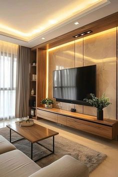 Home Decor: #homedecor, #interiordesign, #homedesign, #decor inspiration Sleek Tv Unit, Simple Tv Unit, Tv Unit Wall, Luxury Tv Wall, Tv Unit Ideas, Living Room 2024, Wall Decor Living Room Modern, Simple Tv