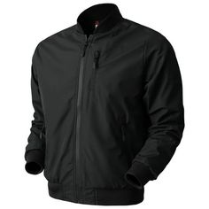 Mens Bomber Waterproof Windproof Lightweight Softshell Jacket. This lightweight polyester bomber jacket is an everyday favorite thanks to its stylish, and comfortable take on protecting you from the wind, cold, and wet weather. Perfect for use in windy weather and light precipitation. Size: S.  Color: Black.  Gender: male.  Age Group: adult. Black Sports Windbreaker Weatherproof, Black Tactical Windproof Windbreaker, Black Half-zip Urban Windbreaker, Black Technical Windbreaker With Moisture-wicking, Black Fleece-lined Windbreaker For Streetwear, Windy Weather, Softshell Jacket, Wet Weather, Soft Shell Jacket