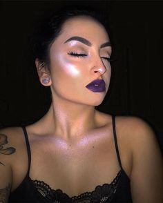 Image result for glow kit moonchild Purple Moonlight, Alien Make-up, Moonlight Reflection, Alien Makeup, Arctic Fox Hair Color, Metallic Powder, Witch Makeup, Face Beat