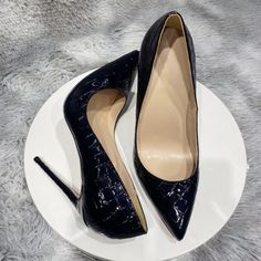 Step into the spotlight and elevate your style with our Snakeskin Chic Stiletto Heel Party Pumps. Crafted with a microfiber upper material, these pumps exude sophistication and elegance, while the pointed toe shape adds a touch of femininity. With a super high heel height of 8cm-up, these pumps will elongate your legs for a statuesque look. Slip them on and make a statement at any occasion. Shop now and experience the perfect blend of style, comfort, and sophistication. Sleek Round Toe Heels, Sleek Fitted Heels With Round Toe, Fitted Court Shoes With 4-inch Heel For Events, Sleek Fitted Open Toe Court Shoes, Glamorous Fitted High Heels, Glamorous Fitted High Heel Shoes, Fitted Round Toe Court Shoes For Party, Glamorous Fitted Court Shoes With 4-inch Heel, High Heel Evening Shoes