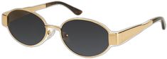 Classic Oval Sunglasses With Uv Protection, Gold Oval Sunglasses With Mirrored Lenses, Classic Oval Sunglasses With Metal Frame, Classic Oval Metal Frame Sunglasses, Gold Oval Sunglasses With Gradient Lenses, Classic Gold Round Sunglasses, Vintage Gold Round Sunglasses, Formal Gold Oval Sunglasses, Gold Oval Sunglasses For Formal Occasions