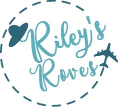 the logo for riley's rowes with an airplane in the middle and another plane flying overhead