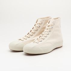 Everyday Canvas High-top Lace-up Sneakers, Everyday Lace-up High-top Canvas Sneakers, Everyday Lace-up Canvas High-top Sneakers, Everyday Canvas Lace-up High-top Sneakers, Everyday High-top Canvas Shoes With White Sole, Everyday Canvas High-top Sneakers With Round Toe, Everyday High-top Canvas Shoes, Beige Vulcanized Lace-up High-top Sneakers, Casual Cream High-top Lace-up Sneakers