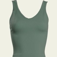 Os Super Soft And Stretchy Thick Ribbed Tank Top. Fits Size Xs-Xl 92%Nylon 8%Spandex Ribbed V-neck Elastane Top, Sporty V-neck Top, Ribbed V-neck Top In Elastane, V-neck Athleisure Top, Ribbed Elastane V-neck Top, Seamless Elastane V-neck Tank Top, Seamless High Stretch V-neck Top, V-neck Stretch Tank Top For Athleisure, Sporty Seamless V-neck Top