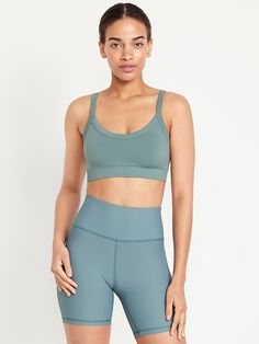 Light Support Seamless Rib-Kit Sports Bra | Old Navy Jack Black, Old Navy Women, Toddler Boys, Heather Grey, Old Navy, Scoop Neck, Adjustable Straps, Sports Bra, My Style