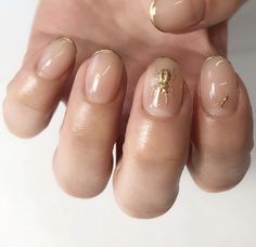 Minimalist Gel Nails Short, Uñas Old Money Aesthetic, Minimalist Gel Nails, Uñas Old Money, Gel Nails Short, Hippie Nails, Romantic Nails, Vintage Nails