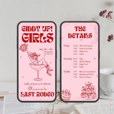 Saddle up, girls! 🎉 Make your bachelorette party unforgettable with this editable 'Last Rodeo' invitation template--perfect for a wild cowgirl-themed celebration! 🤠💖 How It Works: 1️⃣ Purchase & Download: Instantly access your Canva link after checkout! 2️⃣ Customize in Canva: Easily edit text, colors, and fonts to fit your unique style (Canva's free version works!). 3️⃣ Save & Share: Download your final design to share digitally or print for physical invites! 🎉✨ Benefits: 🎨 Fully Customizable: Personalize every detail to make it uniquely yours! 🚀 Instant Download: Perfect for last-minute planners needing immediate access. 💃 Trendy 'Last Rodeo' Theme: A fun, Western-inspired invite for bachelorette parties, girls' nights, or themed celebrations! 💻 Beginner-Friendly: Easy-to-use in Unique Bachelorette Party Themes, Rodeo Party, Cowgirl Party, Bachelorette Party Themes