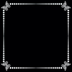 a black and white photo frame with butterflies on the border, in an ornate style