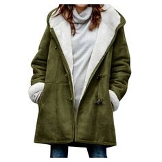 Patlollav Womens Winter Plus Size Solid Plus Velvet Coat Pocket Overcoat Color/Size: Army Green/XXXXL Gender: Women/Female/Girl It is made of high quality materials, durable enought for your daily wearing. I am sure you will like it! If you have any questions about this products, please feel free to contact us. We will contact you within 24 hours to provide you with a better solution. KEY: Womens fall fashion 2022, Christmas gifts, Womens plus size clearance, My orders Color: Beige.  Age Group: Dik Vest, Estilo Harajuku, Women Overcoat, Hoodie Coat, Oversized Coat, Long Sleeves Coats, Green Coat, Warm Jacket, Warm Coat